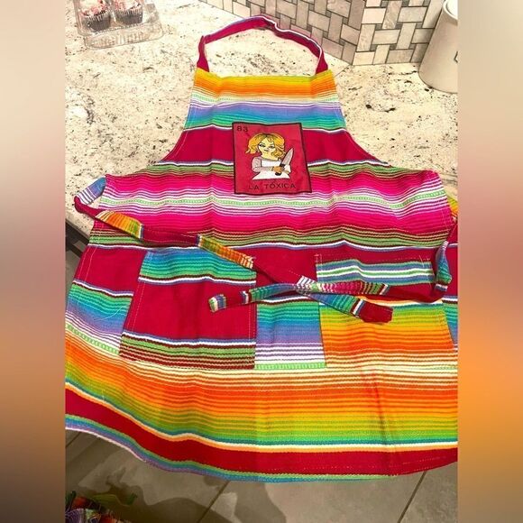 Kitchen Apron LA TÓXICA color amazing for Woman TO BE A CHEFS - Picture 6 of 16